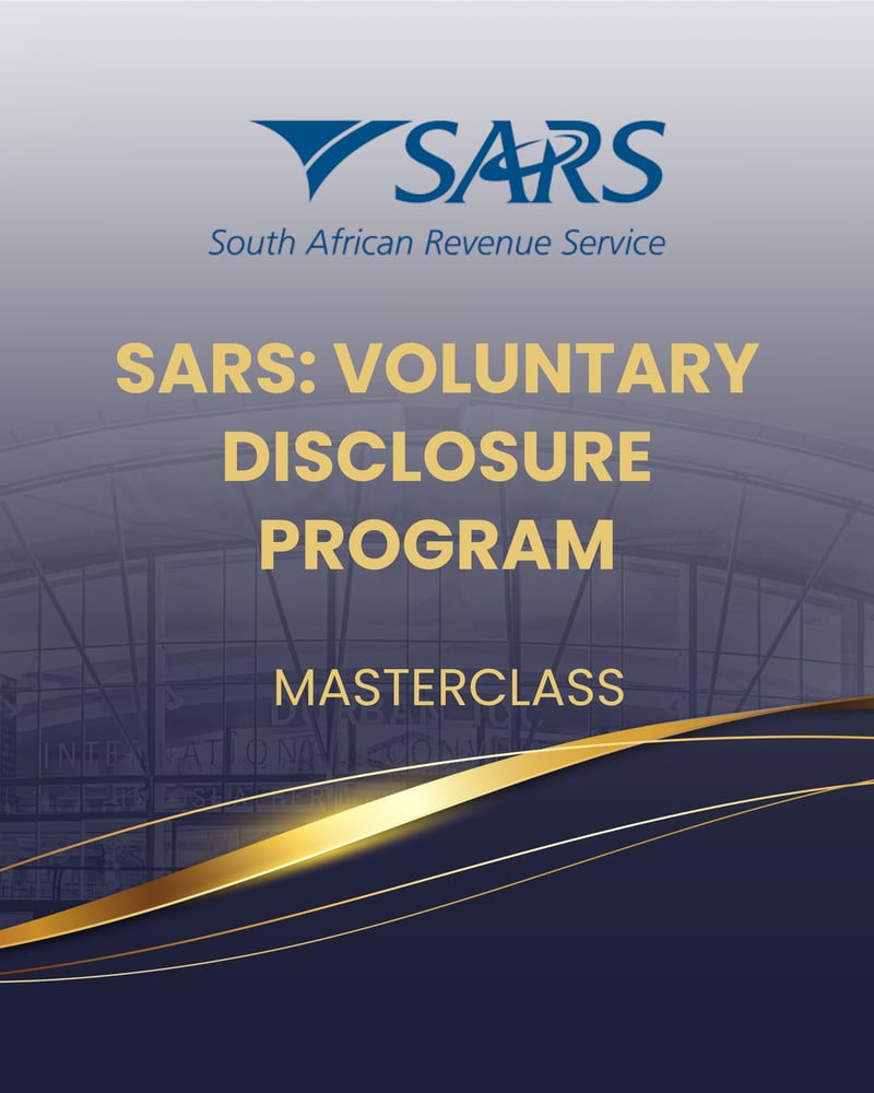 Sars Program SARS: Voluntary Disclosure Program
