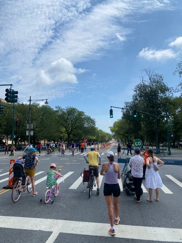 <p>NYC Department of Transportation Summer Streets</p>