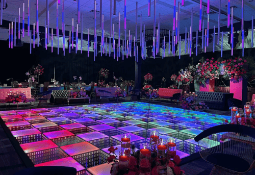 <p>Custom LED dance floor</p>