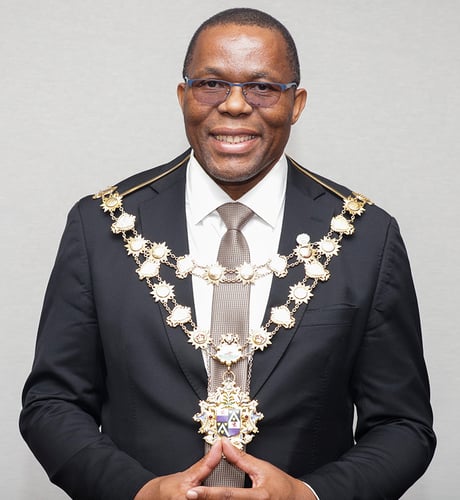 <p>His Worship Mayor of eThekwini Vusumuzi Cyril Xaba</p>